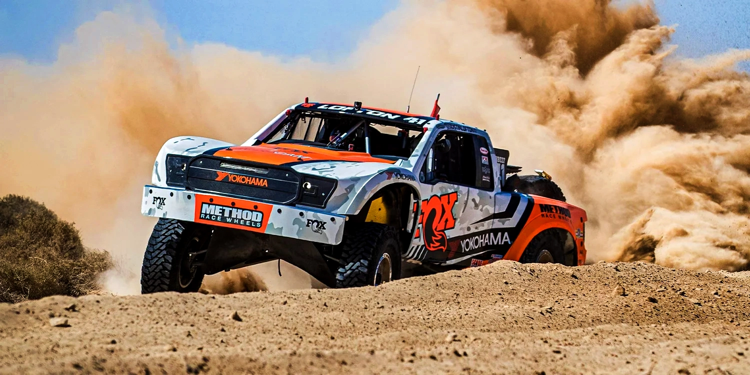 FOX RACING TROPHY TRUCK JUSTIN LOFTON | Yokhama Tires Method Race Wheels Desert Racing Off-Road Racing